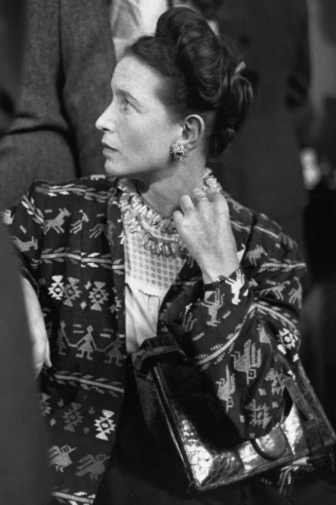 Simone de Beauvoir, 1947.