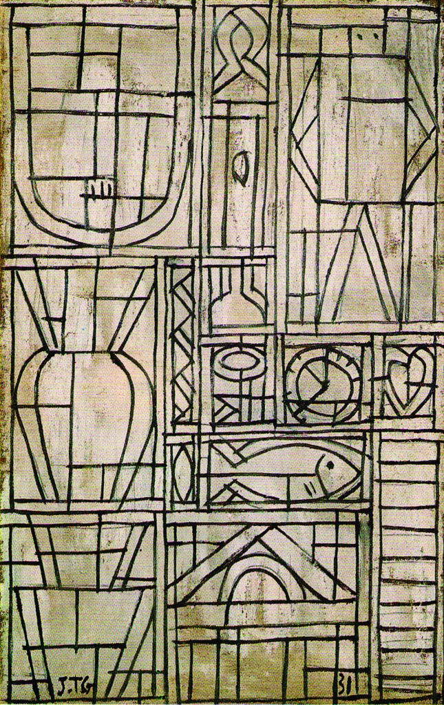 ‘‘Pintura constructiva’’, c.1929. Óleo sobre cartón, 44 x 35,5 cm.