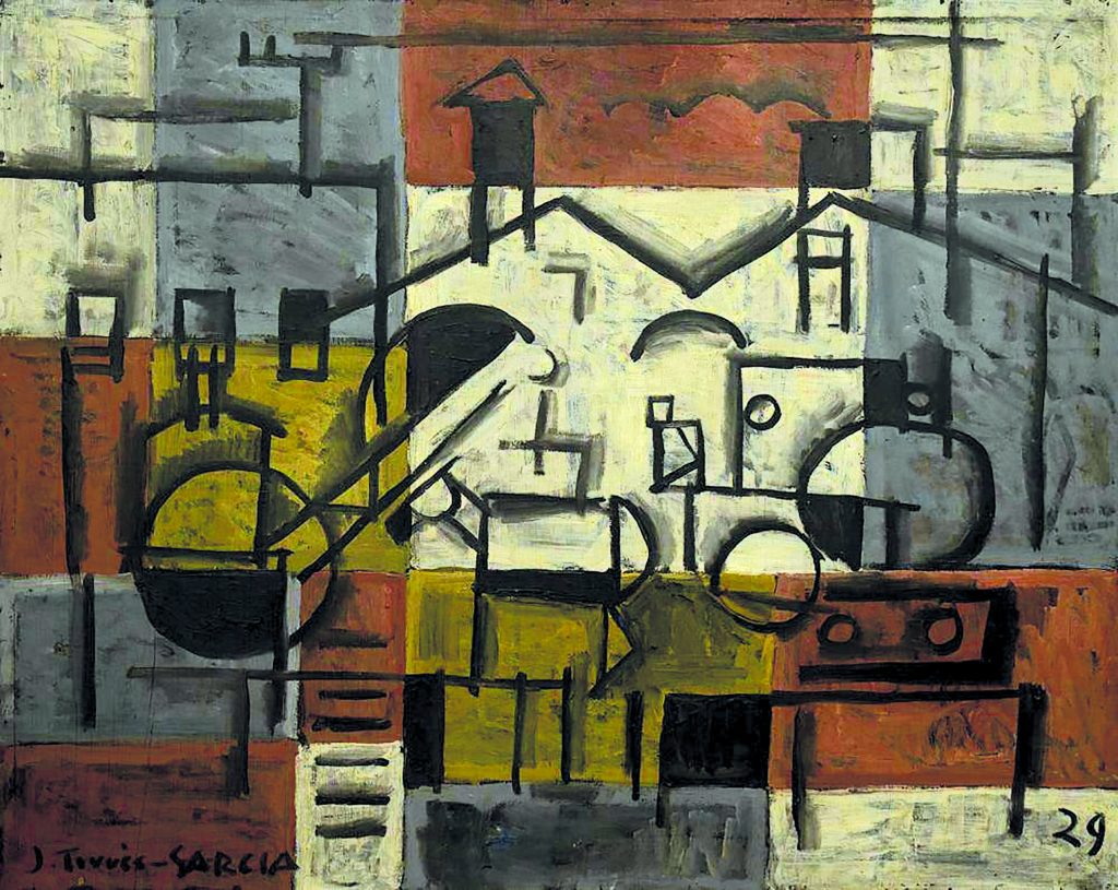 ‘‘Pintura constructiva’’, 1929. Óleo sobre madera, 80 x 100 cm.